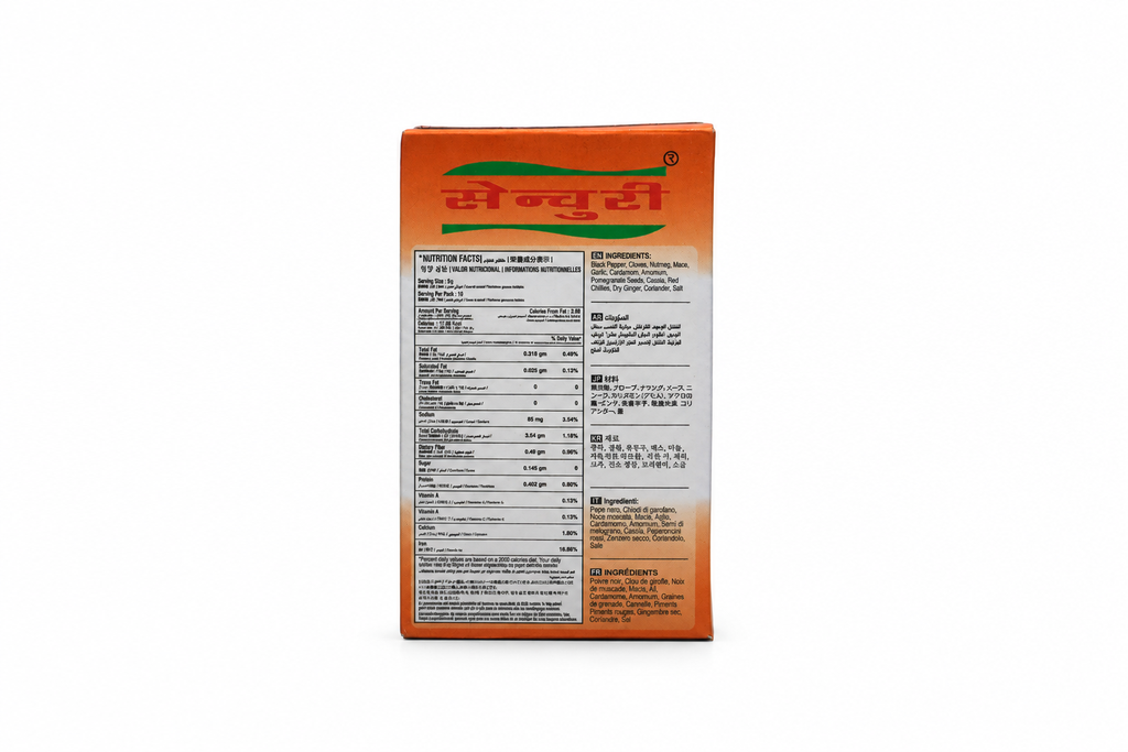 CENTURY CHATPATE MASALA 50GM